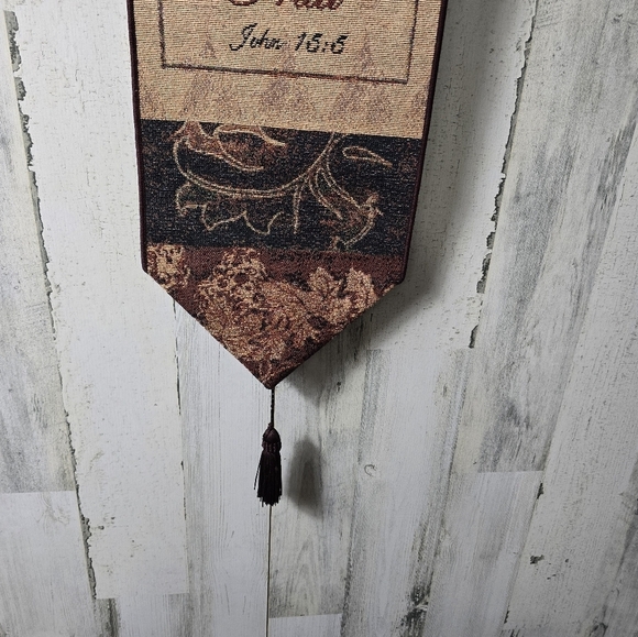 Bible quote wall hanging tapestry John 15:5 - Picture 4 of 9